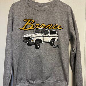 Ford Bronco Vintage Graphic Sweatshirt – Size S – Official Licensed Ford Product